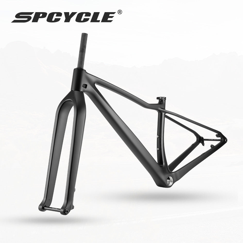Spcycle 2027 New 32er MTB Carbon Frame 32er Hardtail Mountain Bike Frameset With 32 Carbon Rigid Fork
