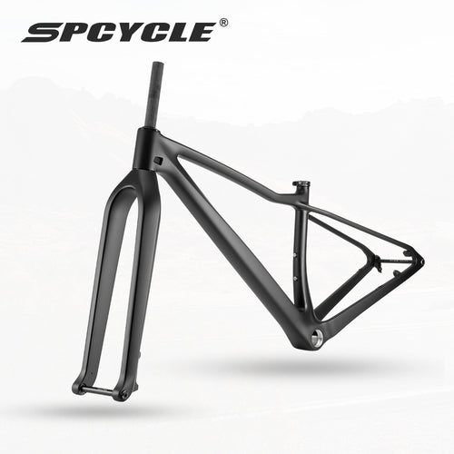 Spcycle 2027 New 32er MTB Carbon Frame 32er Hardtail Mountain Bike Frameset With 32 Carbon Rigid Fork