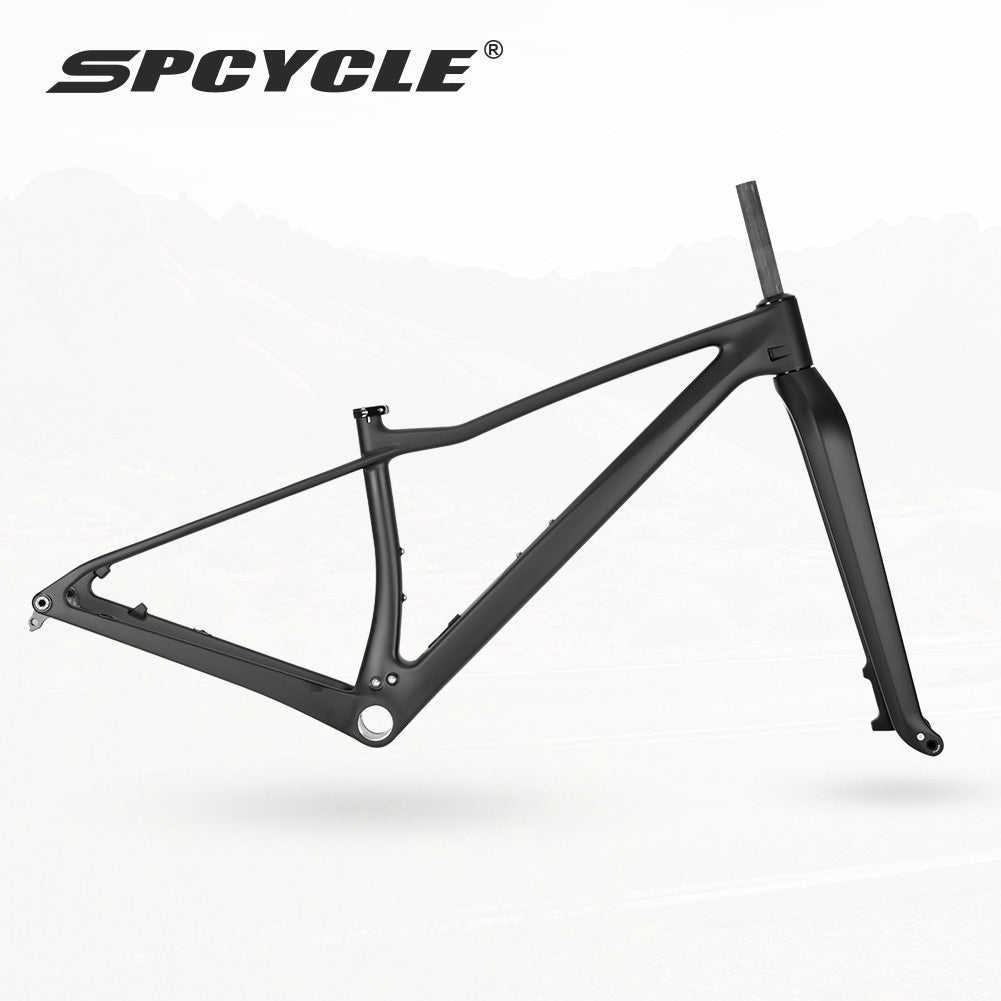 Spcycle 2027 New 32er MTB Carbon Frame 32er Hardtail Mountain Bike Frameset With 32 Carbon Rigid Fork